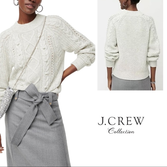 J. Crew Sweaters - J Crew Azra Cable Knit Pull Over Sweater